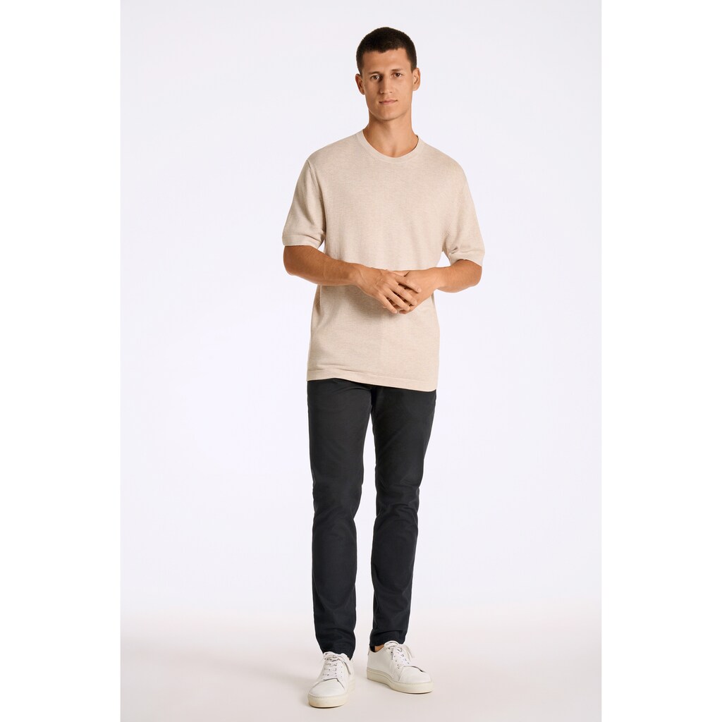LINDBERGH Strickpullover Halbarm Feiner Viskosemix