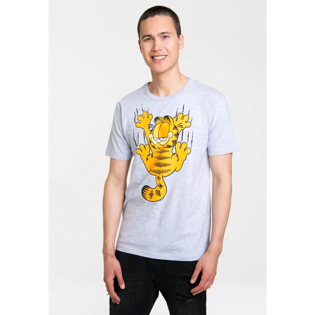 LOGOSHIRT T-Shirt »Garfield Scratches« mit witzigem Frontprint ▷ für