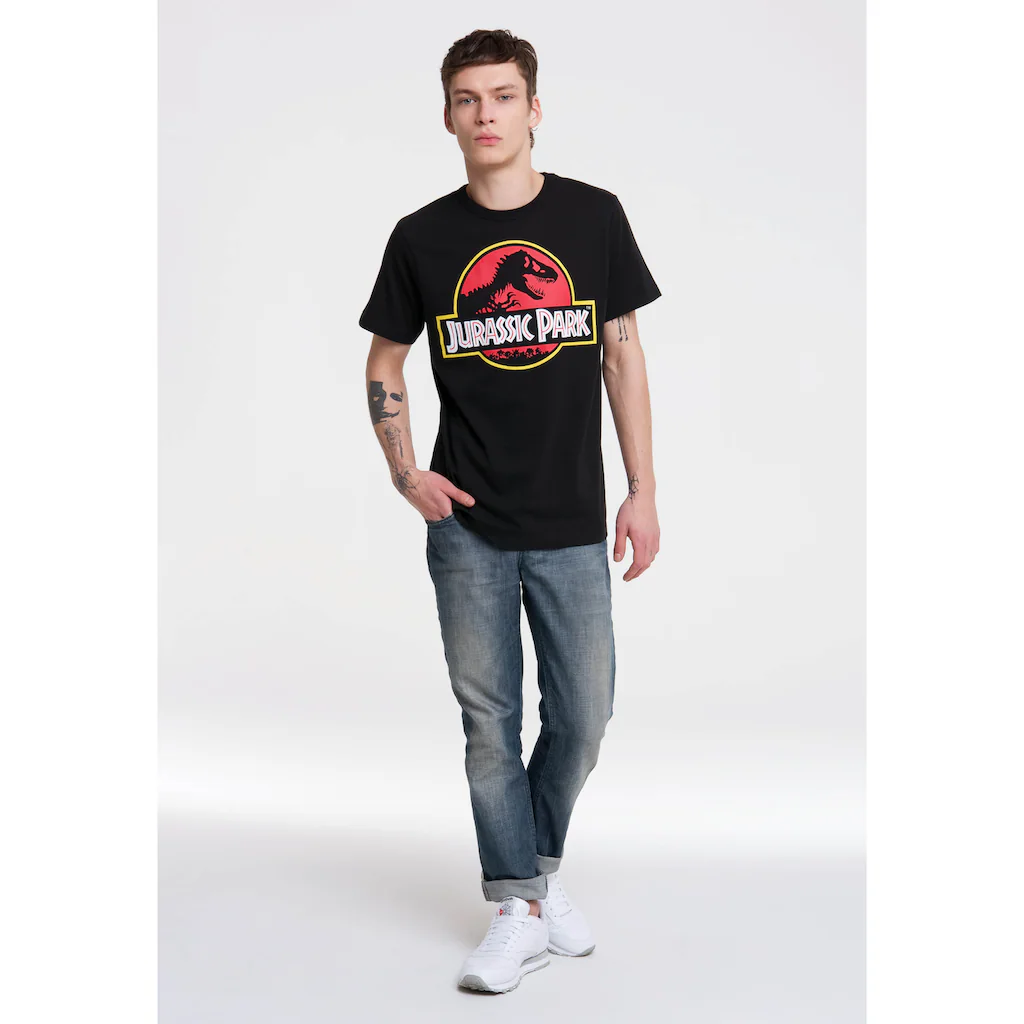 LOGOSHIRT T-Shirt »Jurassic Park Logo« Mit Coolem Print ▷ Für