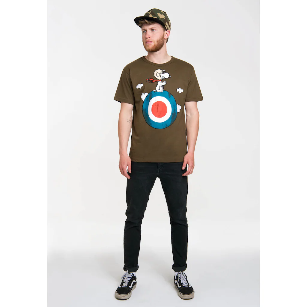 LOGOSHIRT T-Shirt »Peanuts - Snoopy Pilot« Mit Lizenziertem Print ▷ Kaufen