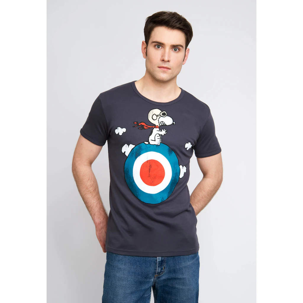 LOGOSHIRT T-Shirt »Peanuts - Snoopy Pilot« Mit Lizenziertem Print ▷ Für