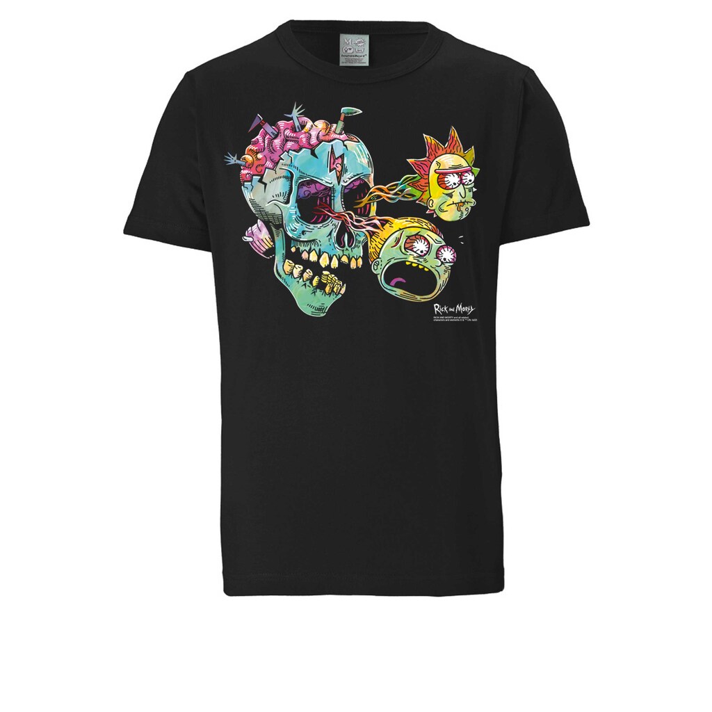 LOGOSHIRT T-Shirt »Rick & Morty - Eyeball Skull« Mit Lizenziertem Print ▷ Bestellen