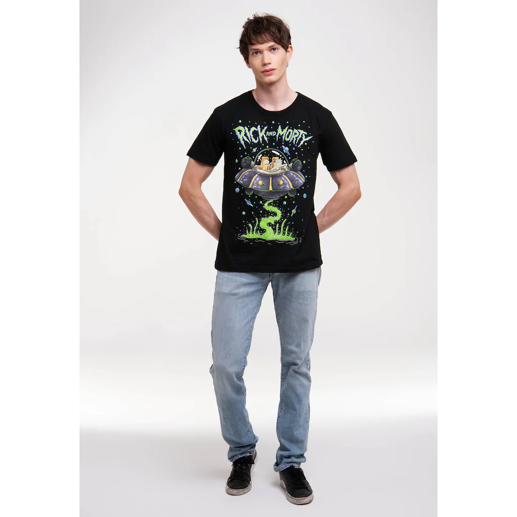 LOGOSHIRT T-Shirt »Rick & Morty - Raumschiff« Mit Lizenziertem Print ▷ Bestellen