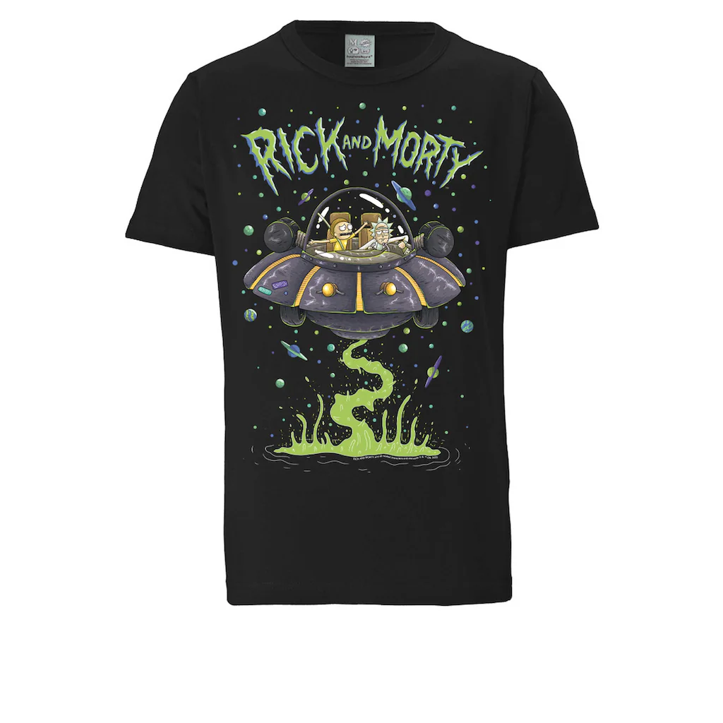 LOGOSHIRT T-Shirt »Rick & Morty - Raumschiff« Mit Lizenziertem Print ▷ Bestellen