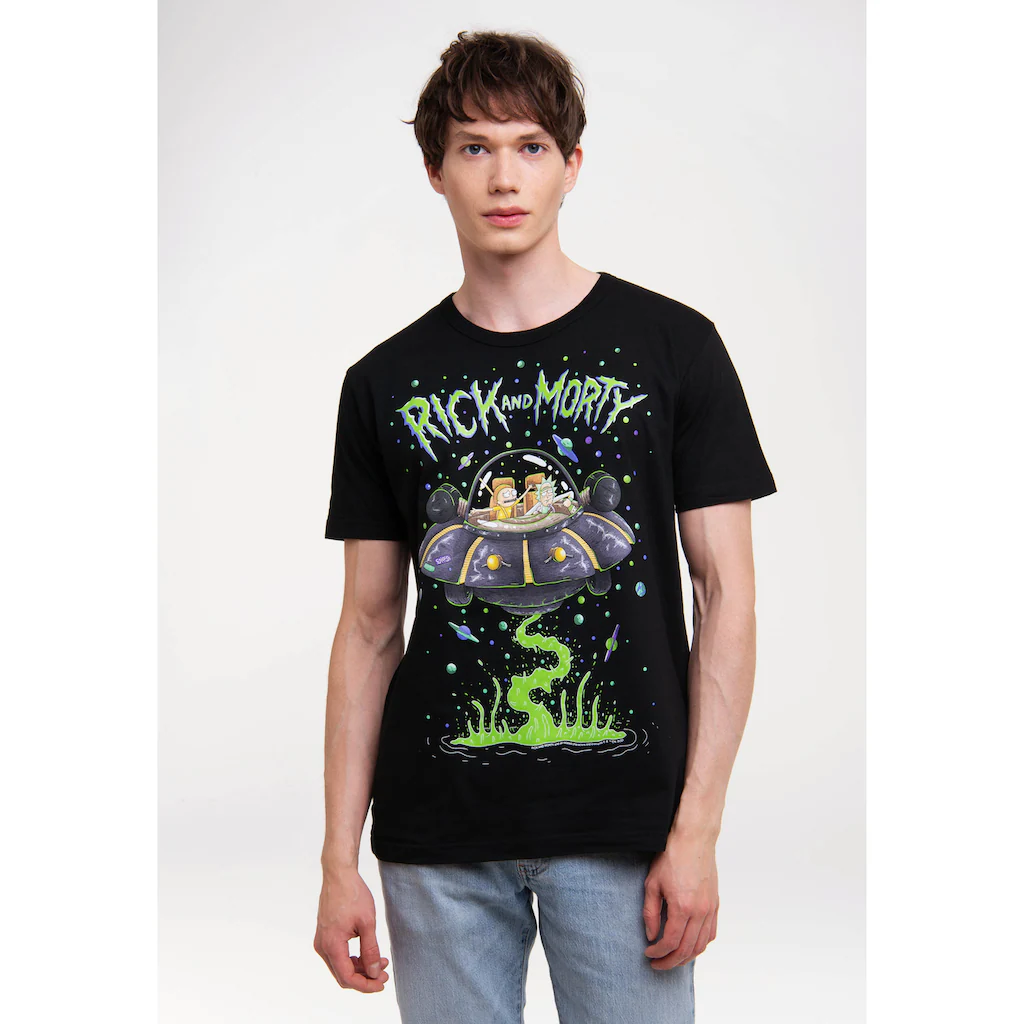 LOGOSHIRT T-Shirt »Rick & Morty - Raumschiff« mit lizenziertem Print ▷ bestellen