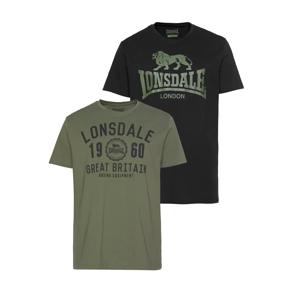 Lonsdale T-Shirt »BANGOR« (Packung 2 tlg. 2er-Pack) Doppelpack
