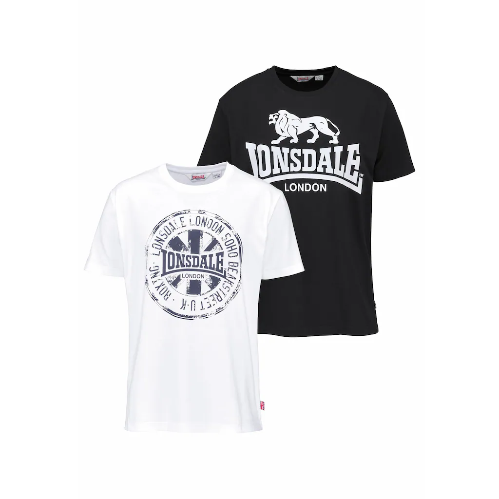 Lonsdale T-Shirt »DILDAWN« (Packung 2 tlg. 2er-Pack) Doppelpack