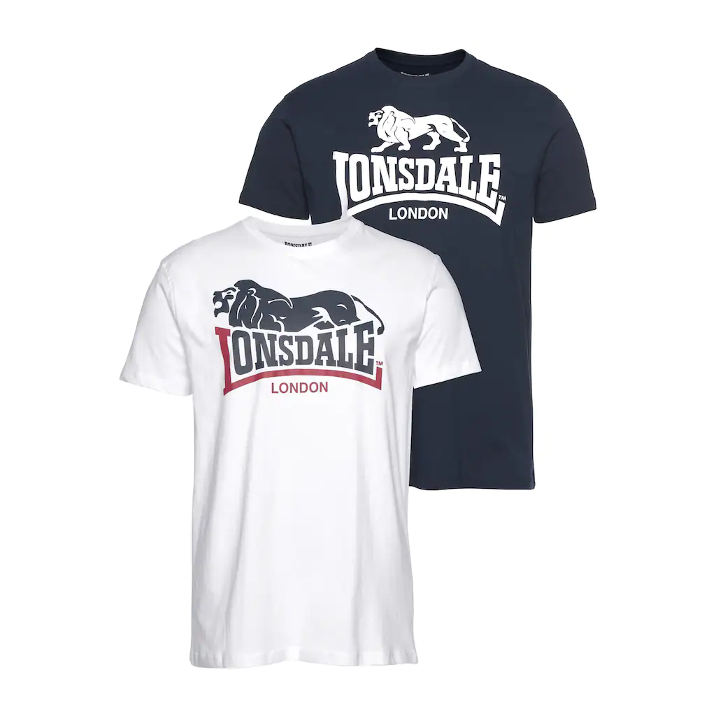 Lonsdale T-Shirt »LOSCOE« (Packung 2 tlg. 2er-Pack) Doppelpack