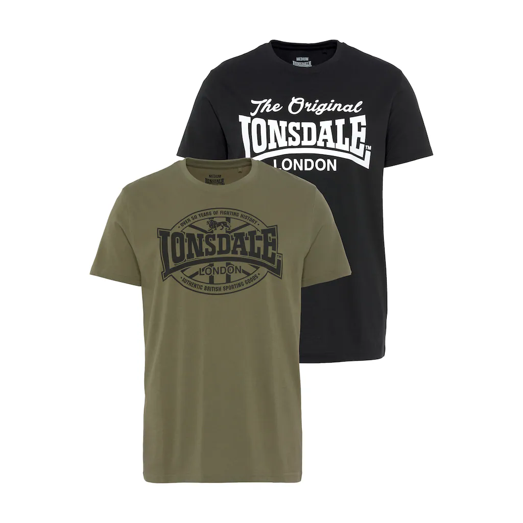 Lonsdale T-Shirt (Packung 2 tlg. 2er-Pack) Doppelpack