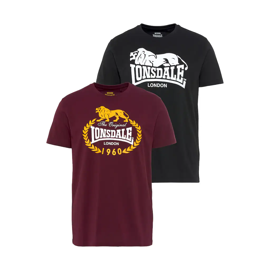 Lonsdale T-Shirt (Packung 2 tlg. 2er-Pack)