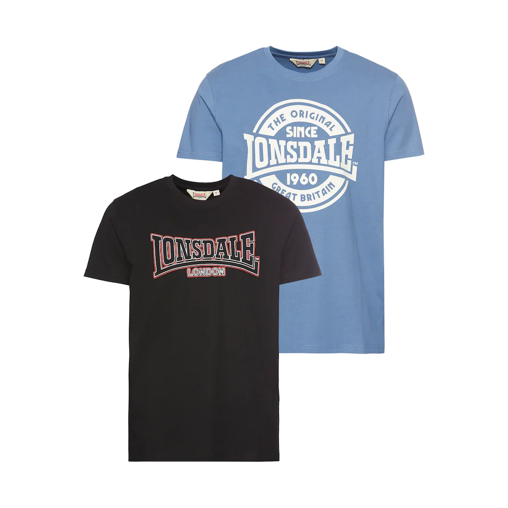 Lonsdale T-Shirt (Packung 2 tlg.) Doppelpack