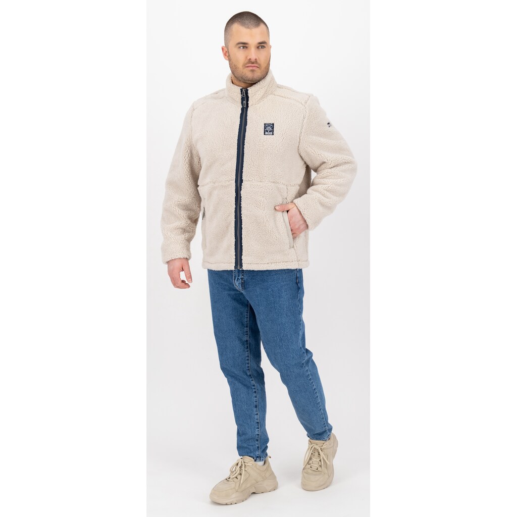 LPO Fleecejacke »REECE MN« Stehkragen Mit Langhaarfleece Gefüttert ▷ Kaufen