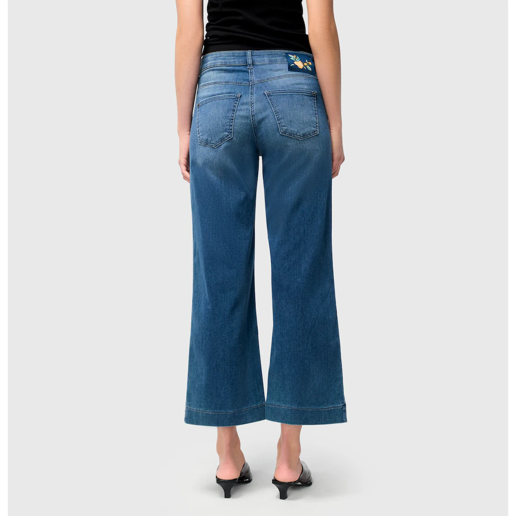 MAC Weite Jeans »DREAM WIDE« Mit Fransen Am Saum