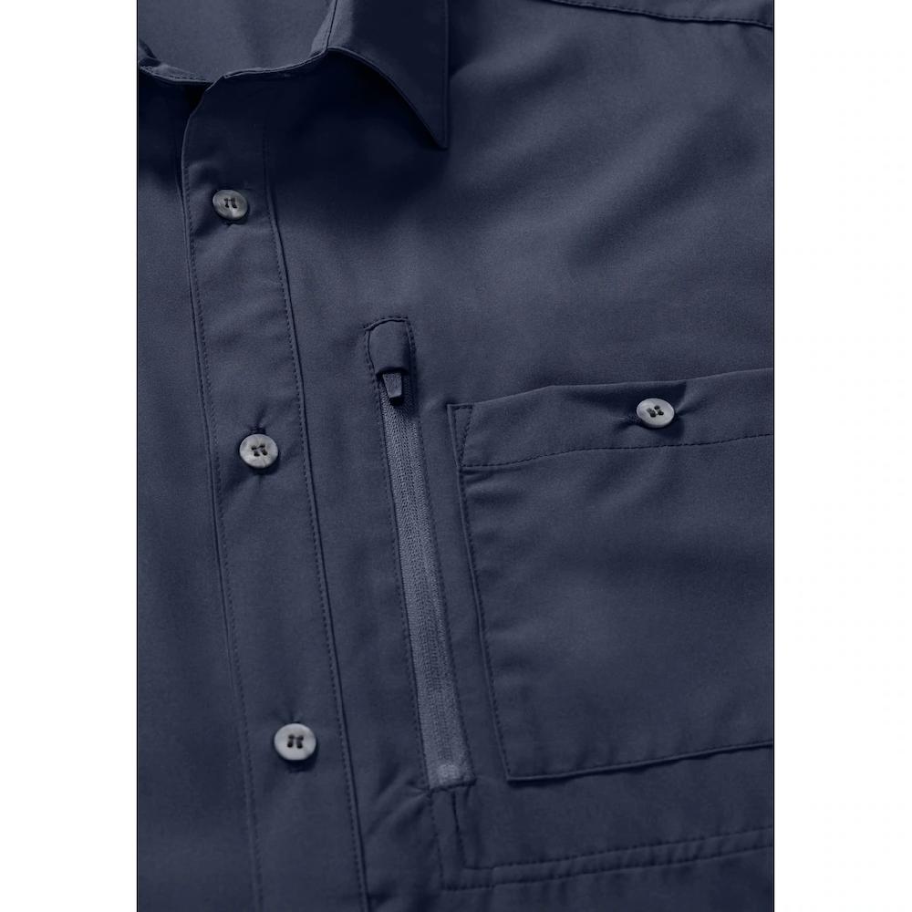 Maier Sports Funktionshemd »Magos S/S M« Herren Hemd Kurzarm Atmungsaktives Freizeithemd Taillierter Schnitt