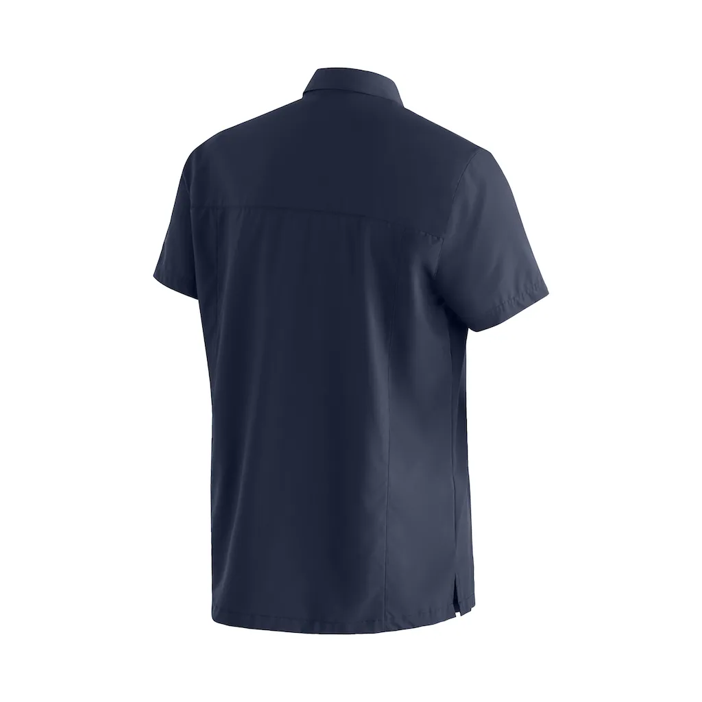 Maier Sports Funktionshemd »Magos S/S M« Herren Hemd Kurzarm Atmungsaktives Freizeithemd Taillierter Schnitt