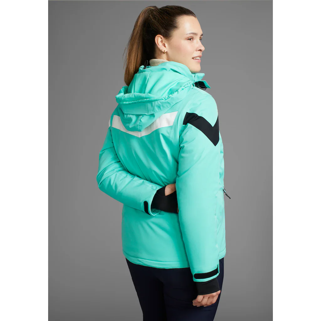 Maier Sports Skijacke »Ski Jacke Wattiert Damen« Mit Kapuze Wasser & Winddicht & Atmungsaktiv In Großen Größen