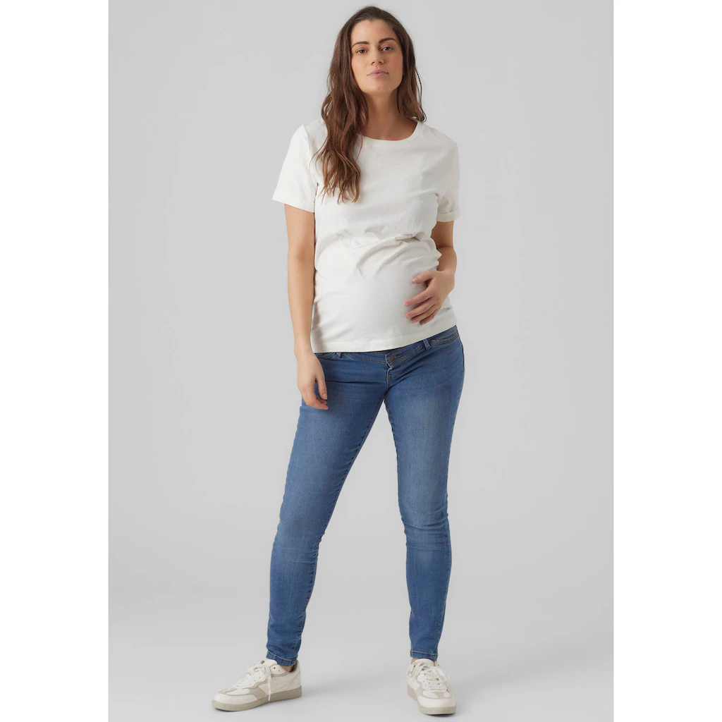 Mamalicious Umstandsjeans »MLMILA« Mit Bauchband