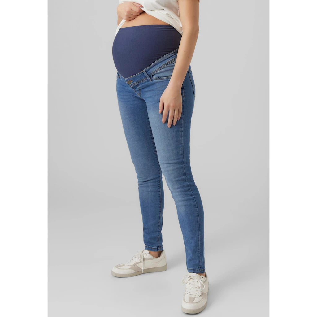 Mamalicious Umstandsjeans »MLMILA« mit Bauchband