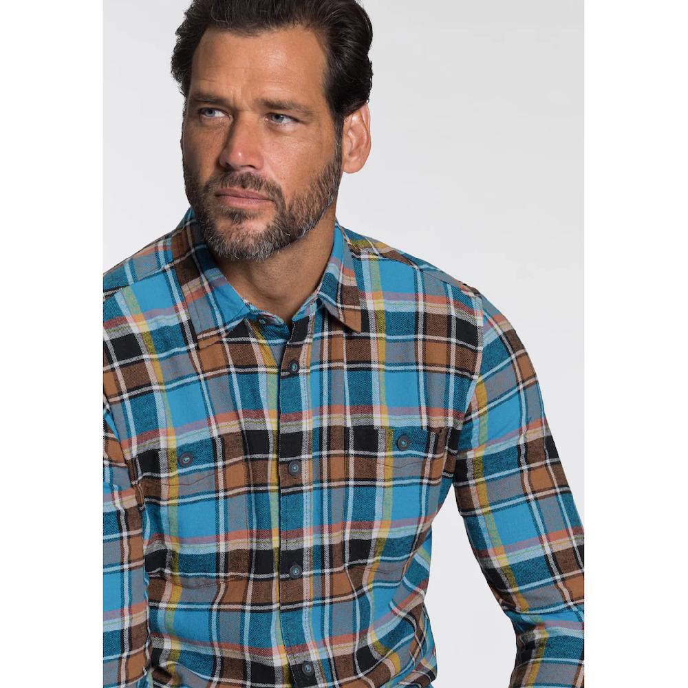 Man's World Flanellhemd Mit 2 Brusttaschen ▷ Kaufen