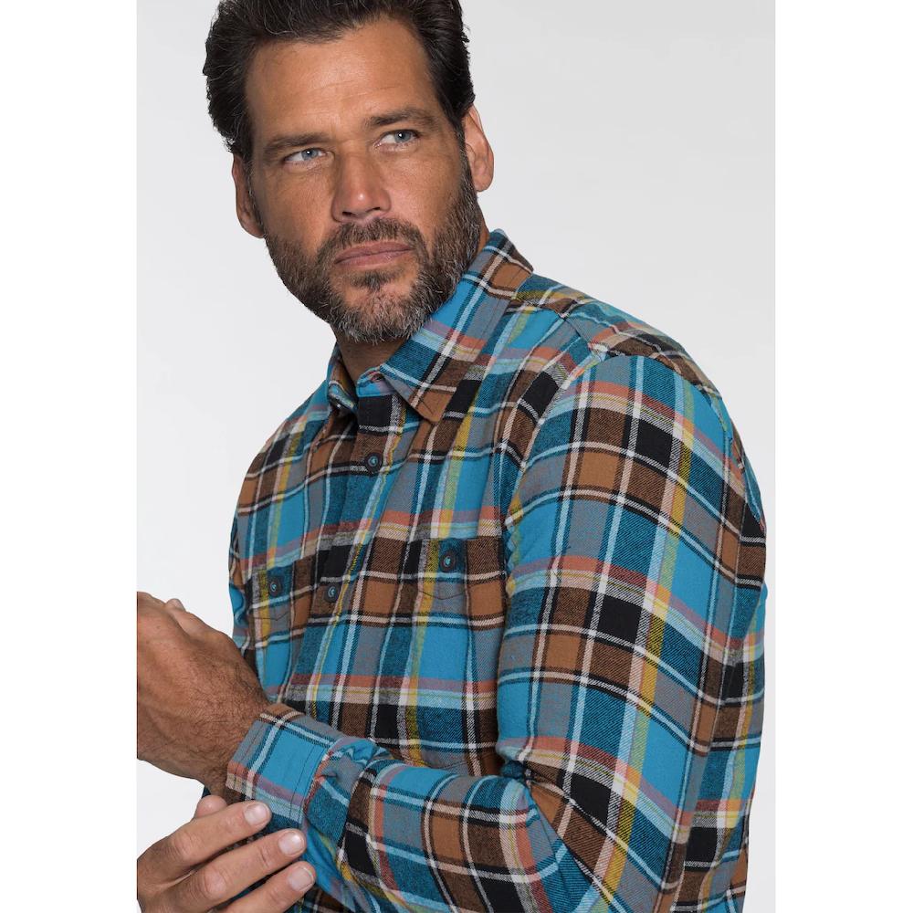 Man's World Flanellhemd Mit 2 Brusttaschen ▷ Kaufen
