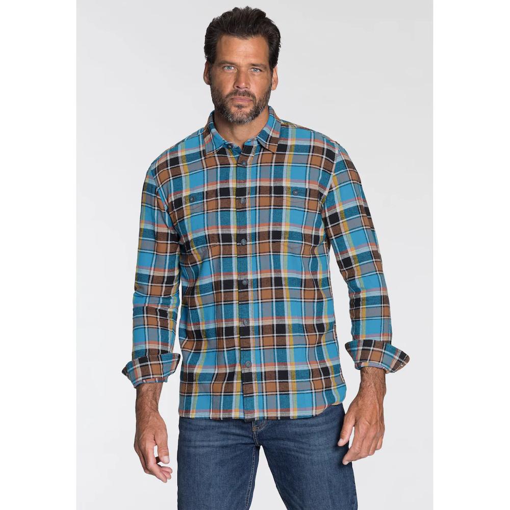 Man's World Flanellhemd mit 2 Brusttaschen ▷ kaufen