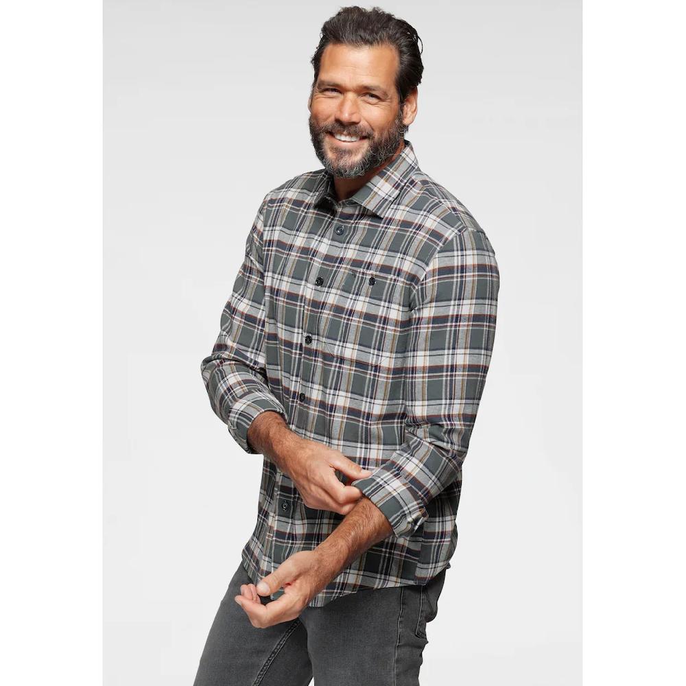 Man's World Flanellhemd Modisches Großkaromuster ▷ kaufen
