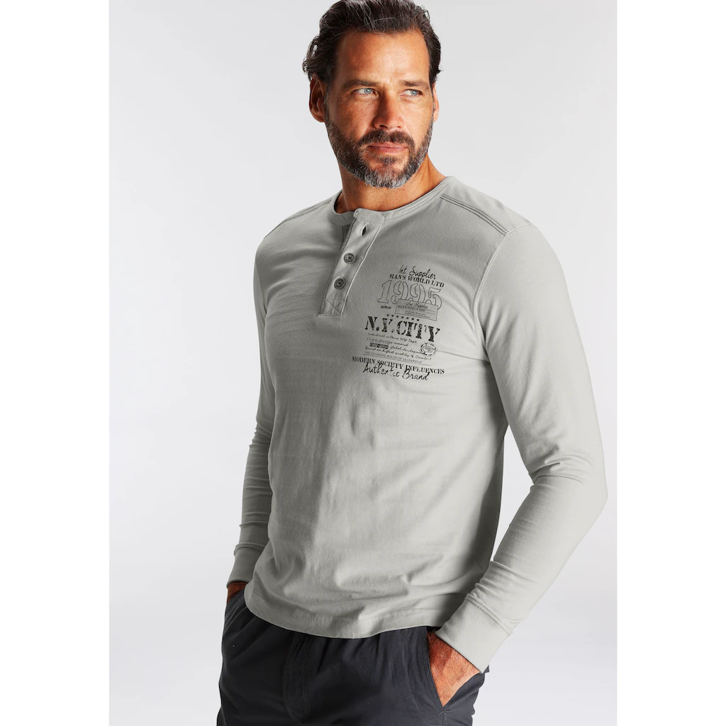 Man's World Henleyshirt ▷ kaufen