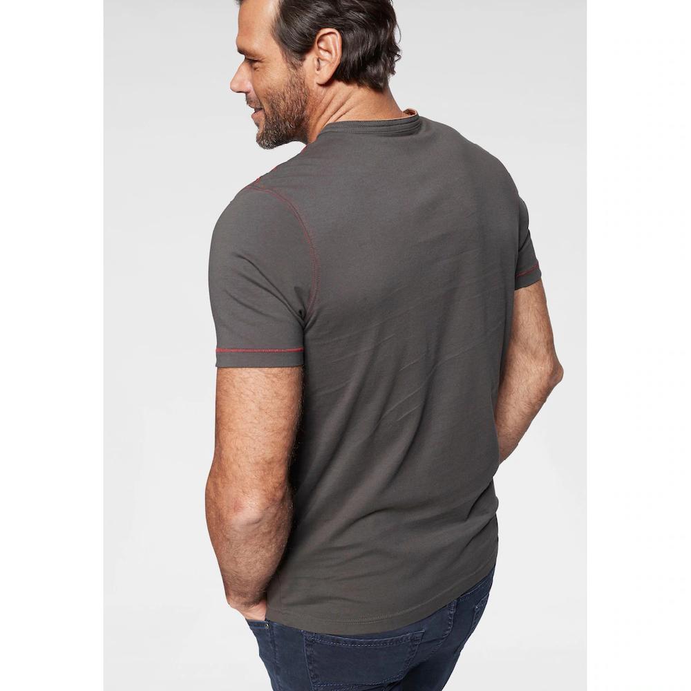 Man's World Henleyshirt Mit Konopfleiste Online Kaufen