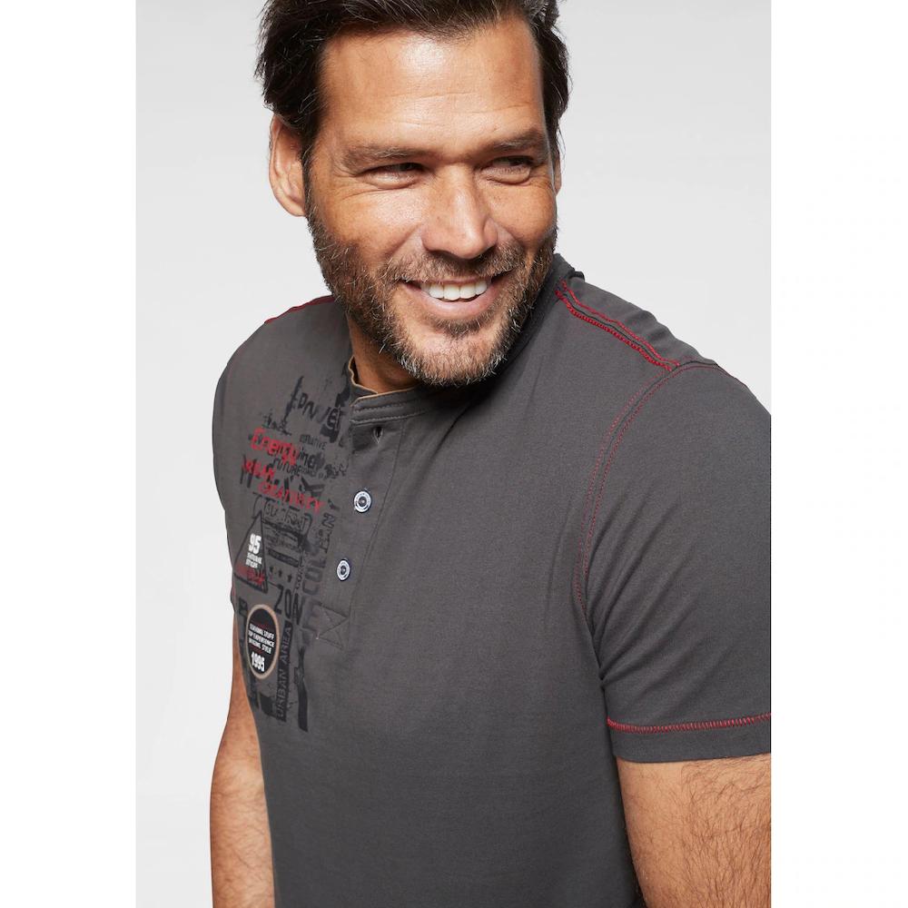 Man's World Henleyshirt Mit Konopfleiste Online Kaufen