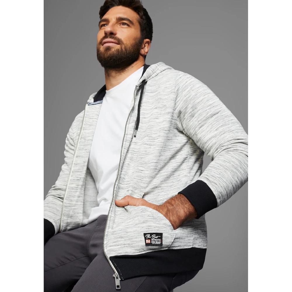 Man's World Kapuzensweatjacke Mit Logo Auf Der Brust - NEUE KOLLEKTION ▷ Für