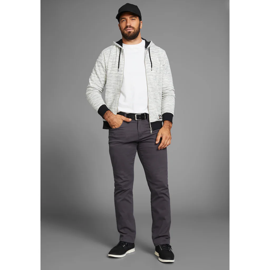 Man's World Kapuzensweatjacke Mit Logo Auf Der Brust - NEUE KOLLEKTION ▷ Für