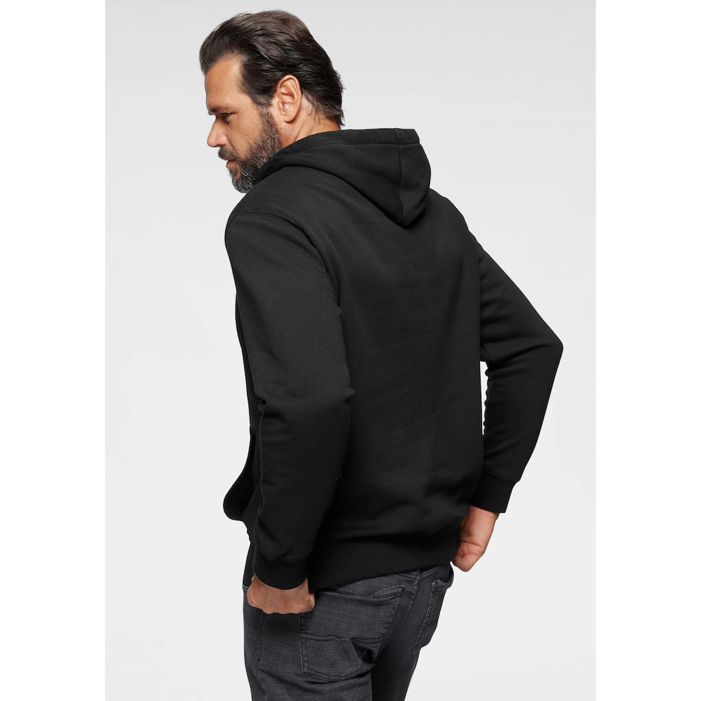 Man's World Kapuzensweatshirt Lange Ärmel Lockere Passform Unifarben Mit Kapuze ▷ Für