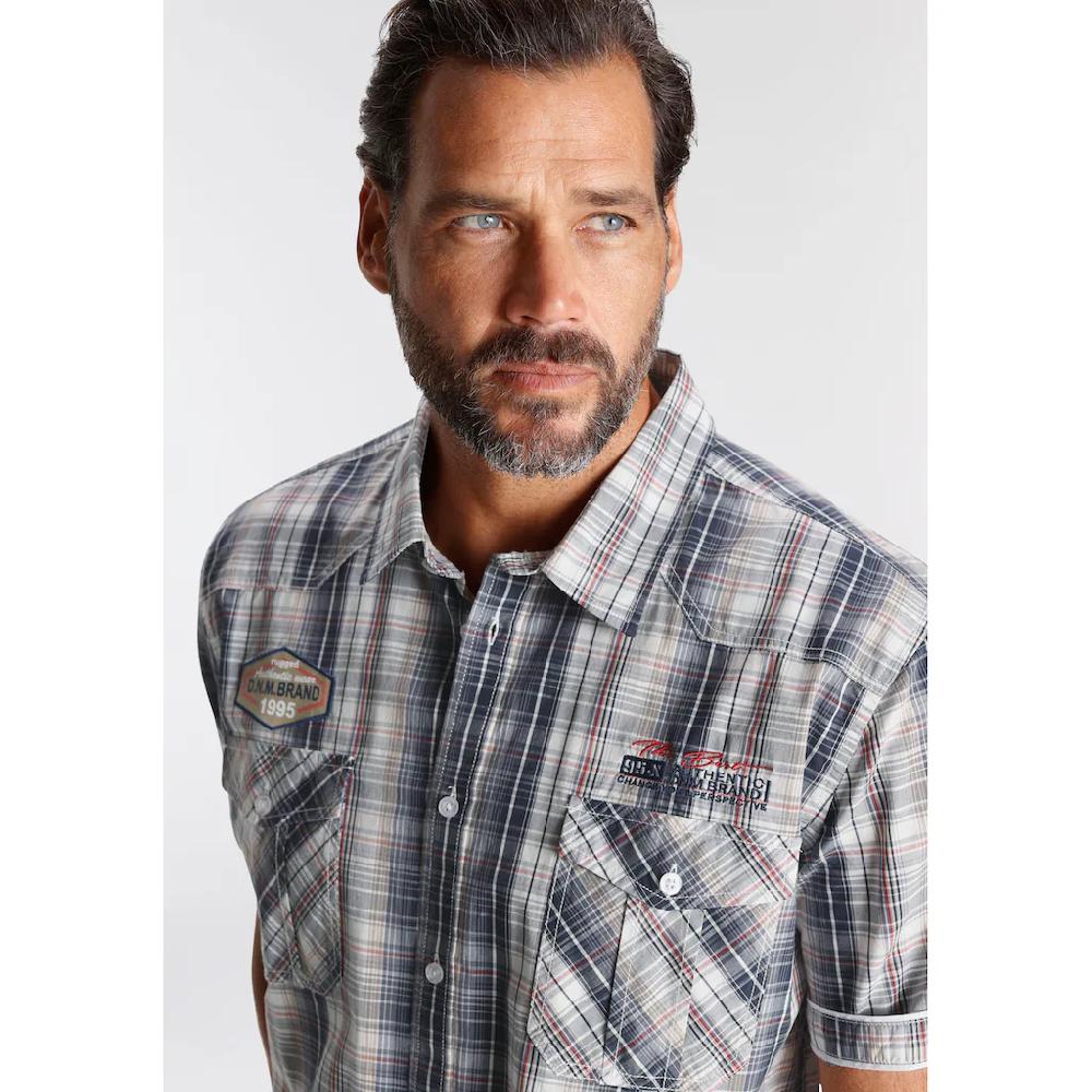 Man's World Kurzarmhemd Im Karodesign