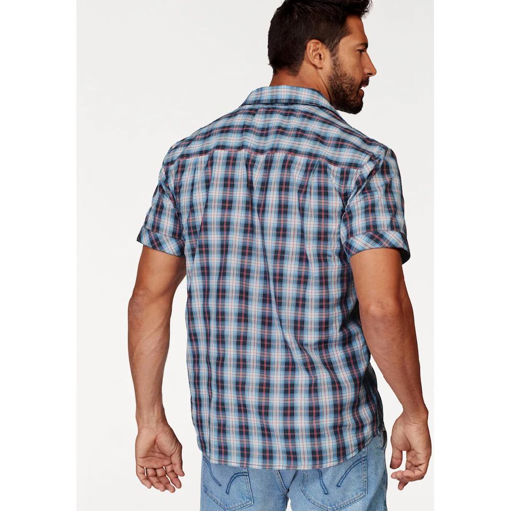 Man's World Kurzarmhemd Mit Kleinem Print