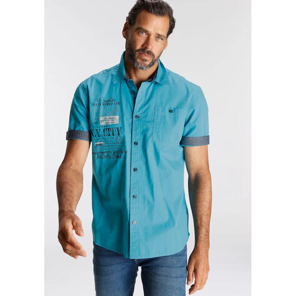 Man's World Kurzarmhemd Mit Print ▷ Bestellen