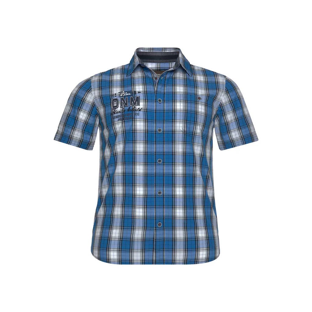 Man's World Kurzarmhemd Mit Print Und Stickerei