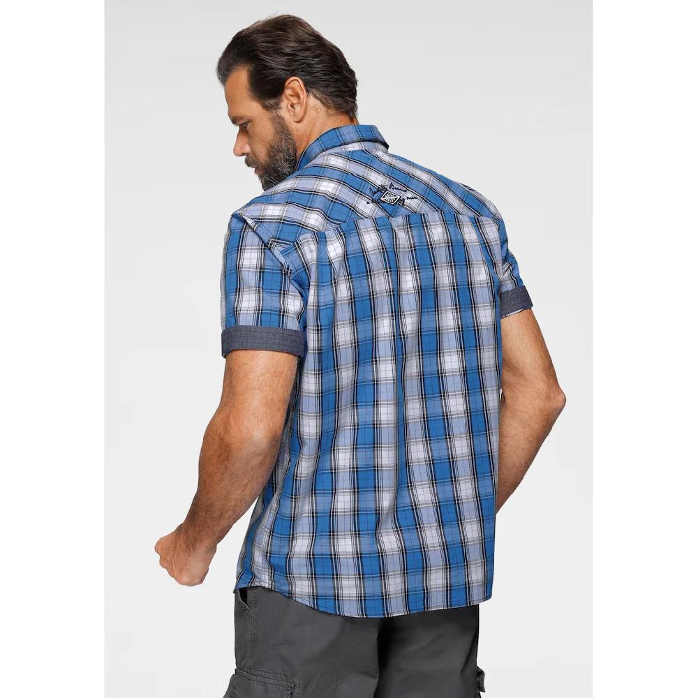Man's World Kurzarmhemd Mit Print Und Stickerei