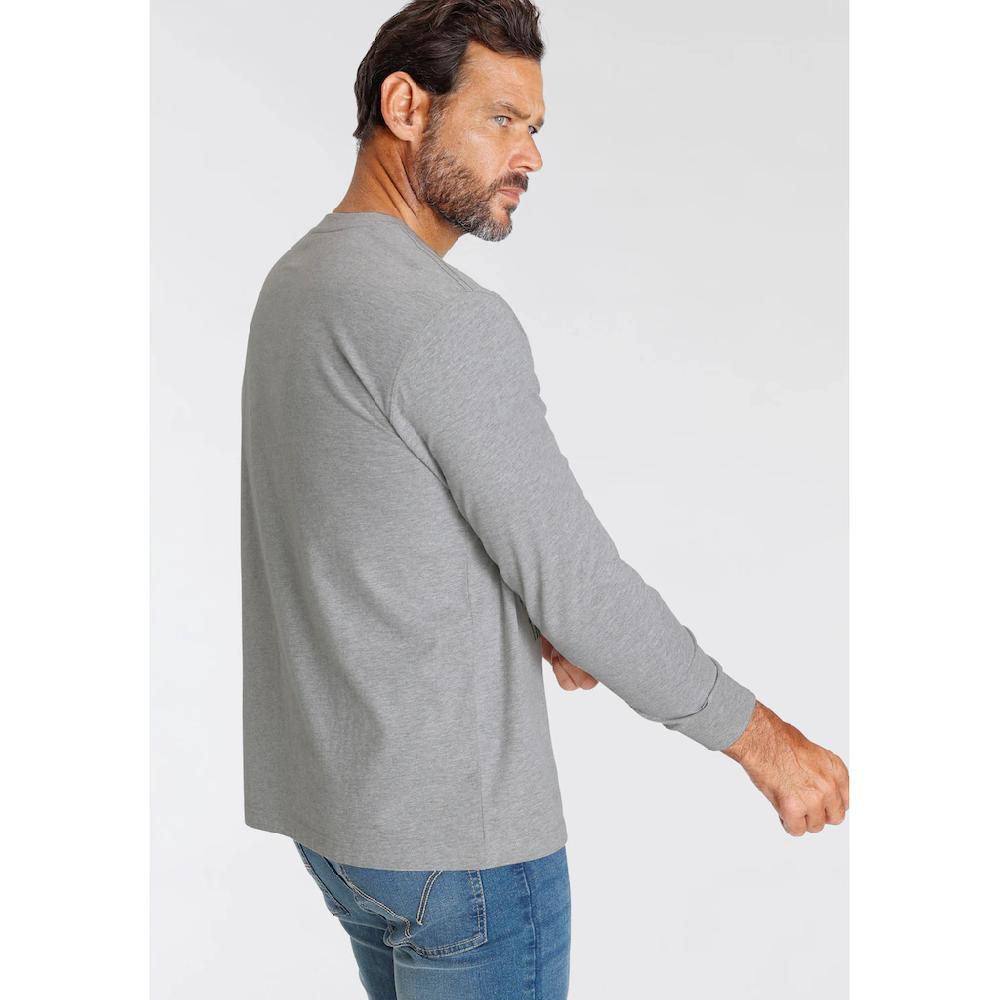 Man's World Langarmshirt Mit Brustprint ▷ Bestellen