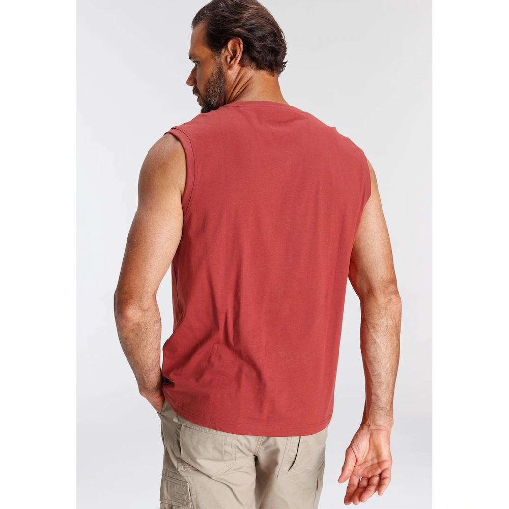 Man's World Muscleshirt (2er-Pack) ärmellos Bedruckt Rundhalsausschnitt Aus 100% Baumwolle