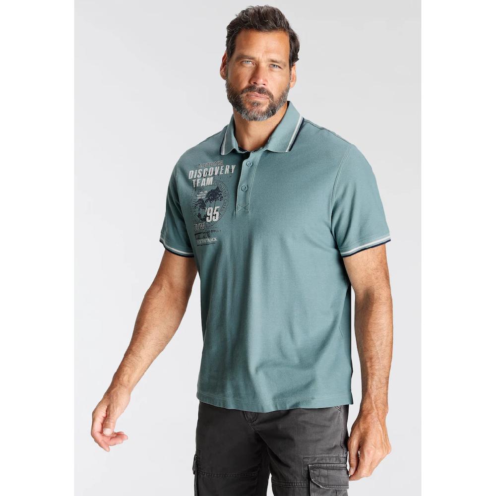 Man's World Poloshirt Kurzarm Lässige Passform Mit Trendigem Print Polokragen ▷ Bestellen
