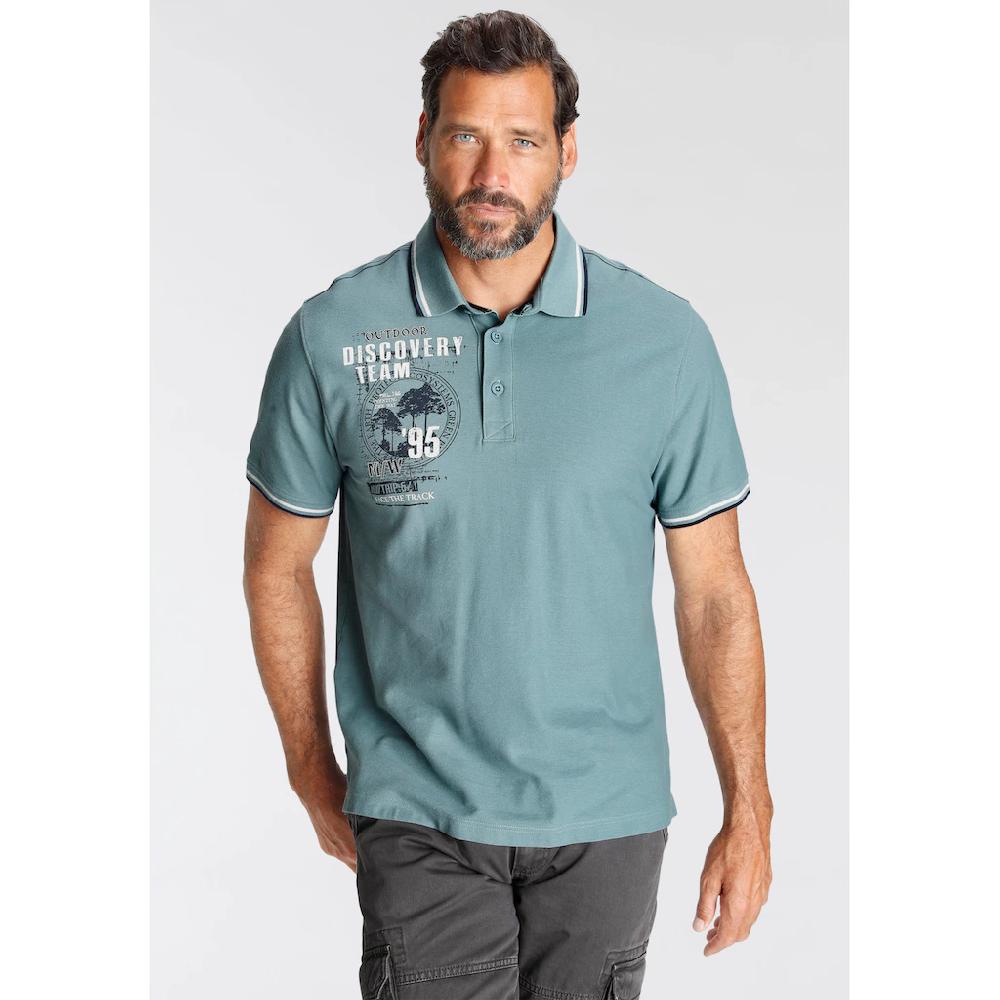 Man's World Poloshirt Kurzarm lässige Passform mit trendigem Print Polokragen ▷ bestellen
