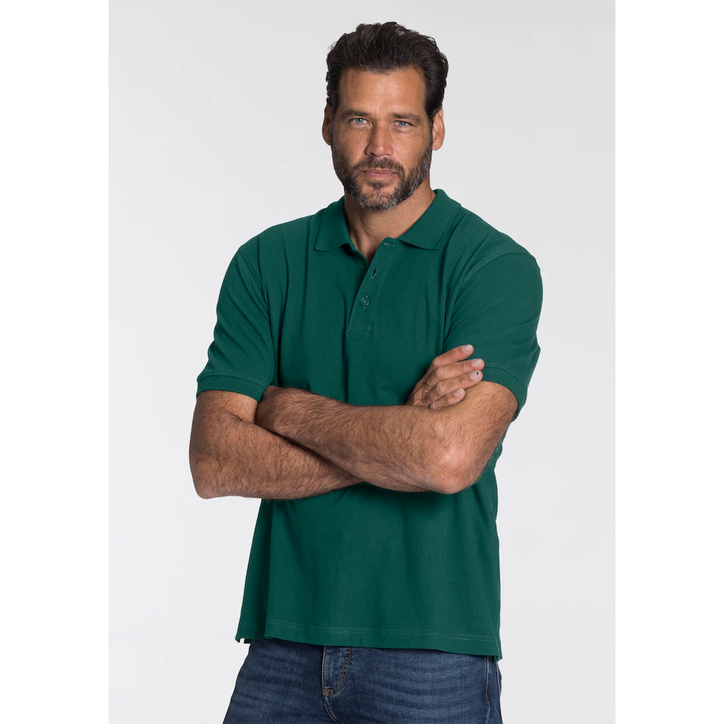 Man's World Poloshirt Kurzarm lockere Passform unifarben ▷ bestellen