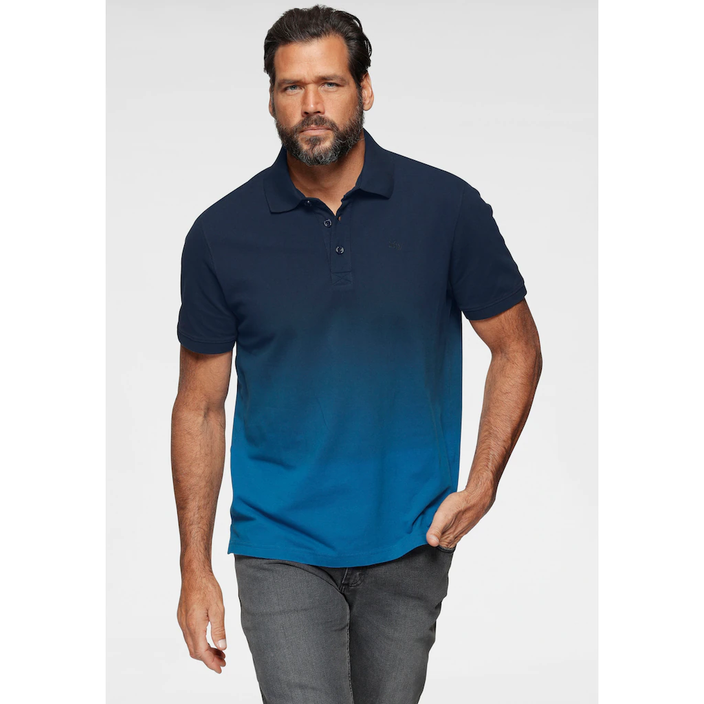 Man's World Poloshirt Kurzarm mit Polokragen aus Piqué-Stoff mit stilvoller Stickerei ▷ für