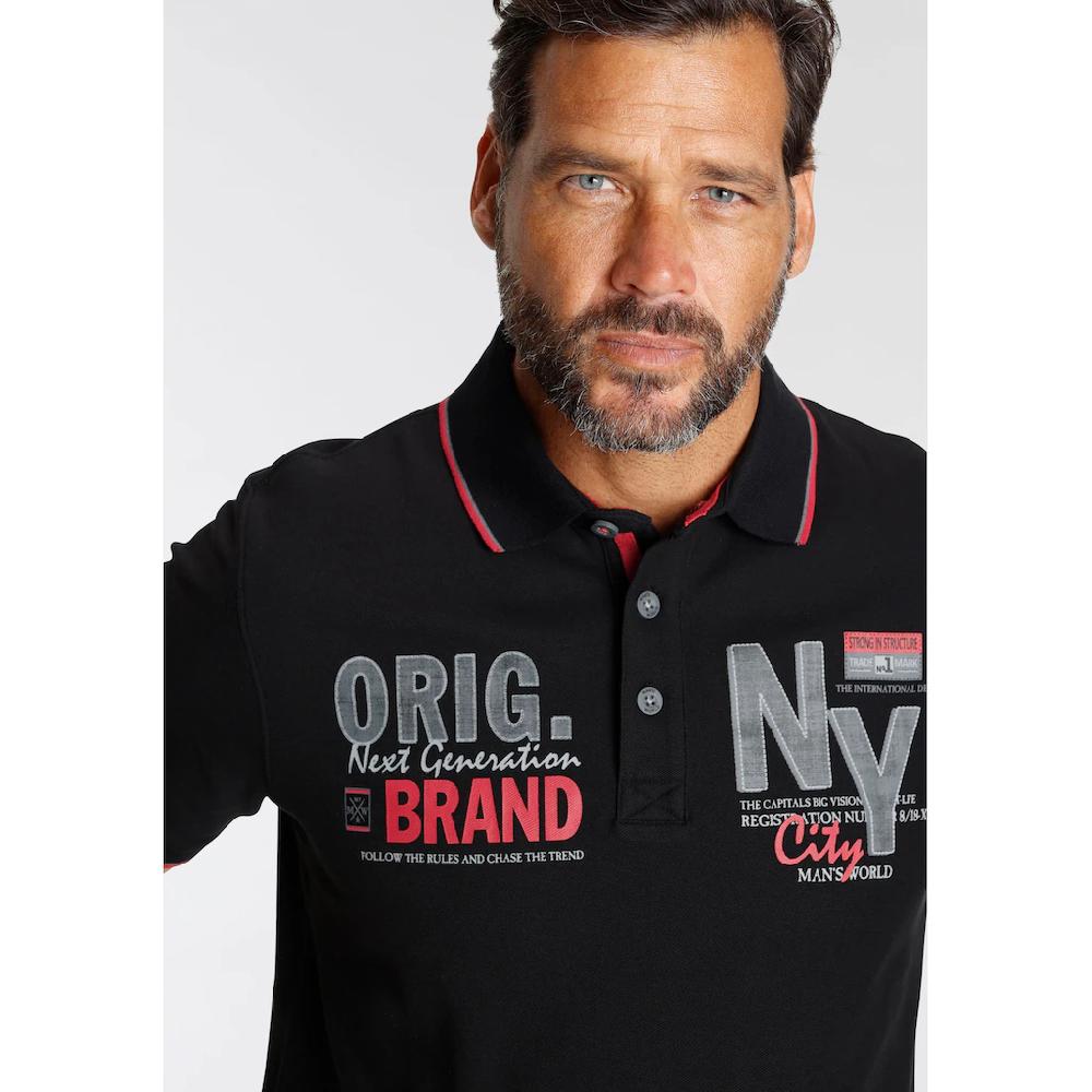 Man's World Poloshirt Kurzarm Mit Stilvollem Print Polokragen ▷ Bestellen
