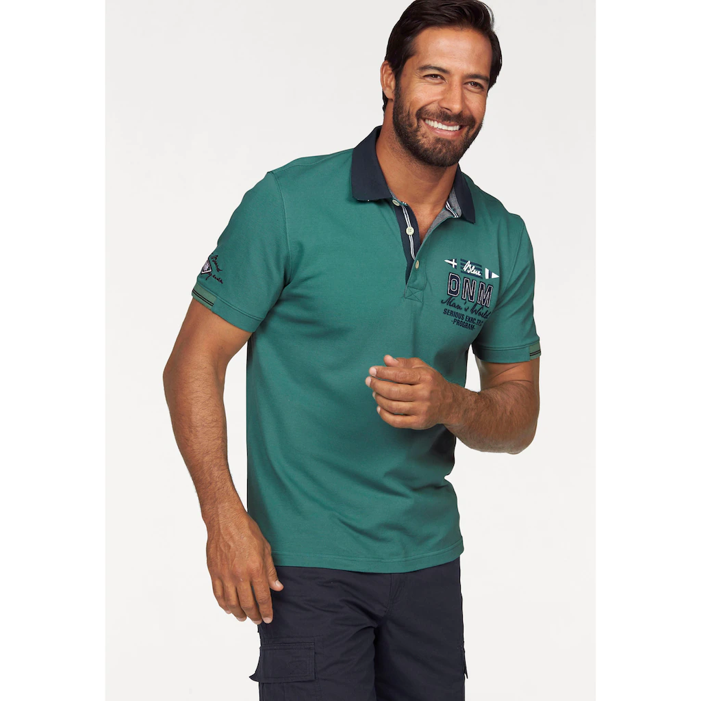 Man's World Poloshirt Mit Metallknöpfen Online Kaufen