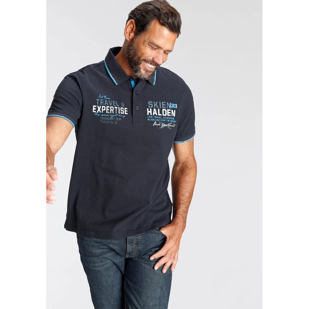 Man's World Poloshirt mit modischem Print ▷ kaufen