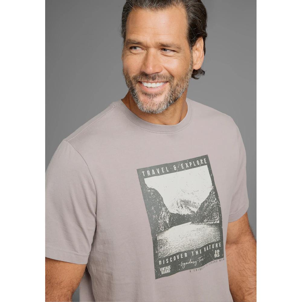 Man's World Print-Shirt mit modisch-landschaftlichen Druck