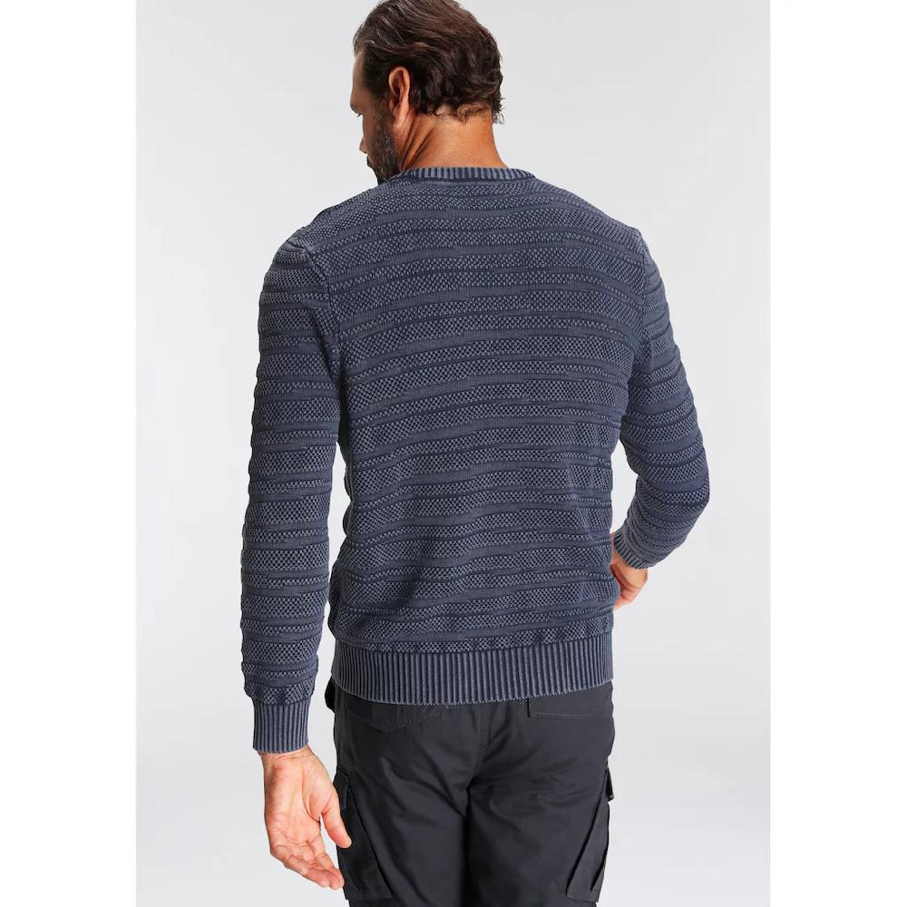 Man's World Rundhalspullover Mit Struktur ▷ Kaufen