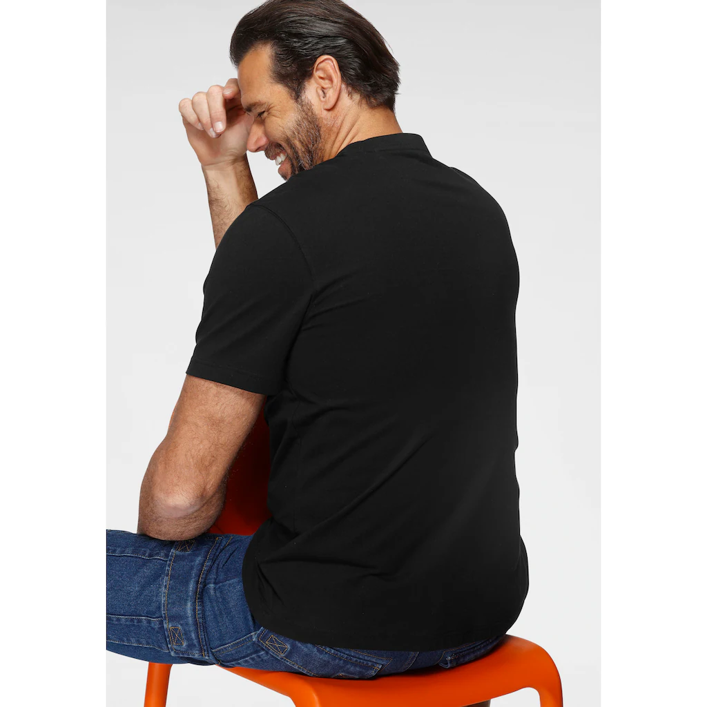 Man's World Rundhalsshirt Kurzärmelig Lässige Passform Bedruckt Rundhalsausschnitt ▷ Bestellen