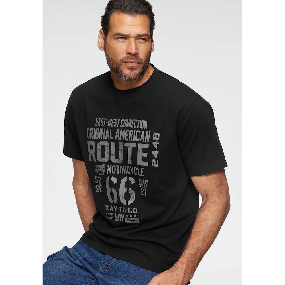Man's World Rundhalsshirt Kurzärmelig Lässige Passform Bedruckt Rundhalsausschnitt ▷ Bestellen